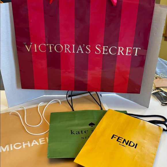 Shopping Bag Assortment Michael Kors, Kate Spade, Fendi, Victorias Secret